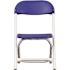 Carnegy Avenue Blue Kids Plastic Folding Chairs (Set of 10)