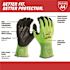 Milwaukee Medium High Visibility Level 4 Cut Resistant Polyurethane Dipped Work Gloves