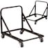 Carnegy Avenue 1200 lbs. capacity Stack Chair Dolly with Wheels - Black (Set of 2)