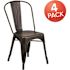 Carnegy Avenue Stackable Metal Outdoor Dining Chair in Copper