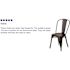 Carnegy Avenue Stackable Metal Outdoor Dining Chair in Copper