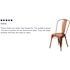Carnegy Avenue Stackable Metal Outdoor Dining Chair in Copper