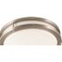 14.125 in. 1-Light Satin Nickel Integrated LED Flush Mount