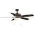 Hampton Bay Gazebo III 52 In. Indoor/Outdoor Natural Iron Ceiling Fan With Light Kit