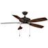 Hampton Bay Gazebo III 52 in. Indoor/Outdoor Wet Rated Natural Iron Ceiling Fan with LED Bulbs Included