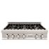 ZLINE Kitchen and Bath 36 in. Legacy Gas Rangetop with 6 Burners and Porcelain Cooktop in Satin Stainless Steel