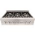 ZLINE Kitchen and Bath 36 in. Legacy Gas Rangetop with 6 Burners and Porcelain Cooktop in Satin Stainless Steel