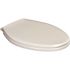 Premier Elongated Closed Front Toilet Seat with Cover Plastic in White