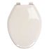 Premier Elongated Closed Front Toilet Seat with Cover Plastic in White