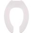 Premier Heavy-Duty Commercial Elongated Open Front Toilet Seat without Lid in White