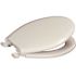 Premier Deluxe Quiet Round Closed Plastic Toilet Seat with Lid in White