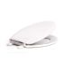 ProPlus Elongated Closed Front Toilet Seat with Cover in White