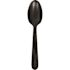 PrimeSource Polystyrene Black Individually Wrapped Heavy-Weight Teaspoon (1000 per Case)
