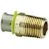 Viega 1 in. x 1 in. PureFlow Press adapter, Zero Lead bronze
