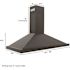 ZLINE Kitchen and Bath 48 in. 400 CFM Ducted Vent Wall Mount Range Hood in Black Stainless Steel