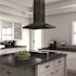 ZLINE Kitchen and Bath 48 in. 400 CFM Convertible Island Mount Range Hood in Black Stainless Steel