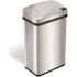 HLS COMMERCIAL 4 Gal. Rectangular Sensor Stainless Steel Trash Can with Odor Filter and Lemon Fragrance