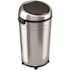 HLS COMMERCIAL 23 Gal. Round Stainless Steel Sensor Trash Can with Wheels and Odor Filters