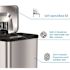 HLS COMMERCIAL 13 Gal. Stainless Steel Step Trash Can with AirStep Technology and Odor Filter