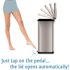 HLS COMMERCIAL 13 Gal. Stainelss Steel Pedal-Sensor Trash Can with Odor Filter
