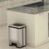 HLS COMMERCIAL 13 Gal. Stainelss Steel Pedal-Sensor Trash Can with Odor Filter