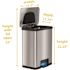 HLS COMMERCIAL 13 Gal. Stainelss Steel Pedal-Sensor Trash Can with Odor Filter