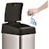 HLS COMMERCIAL 13 Gal. Rectangular Sensor Stainless Steel Trach Can with Odor Filter