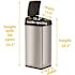 HLS COMMERCIAL 13 Gal. Rectangular Sensor Stainless Steel Trach Can with Odor Filter