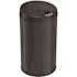 HLS COMMERCIAL 8 Gal. Round Stainless Steel Sensor Trash Can in Black with Odor Filter