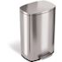 HLS COMMERCIAL 13.2 Gal. Step Stainless Steel Trash Can with Odor Filter and Removable Plastic Liner