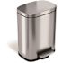 HLS COMMERCIAL 1.32 Gal. Soft Step Stainless Steel Trash Can with Removable Plastic Liner