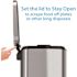 HLS COMMERCIAL 8 Gal. Soft Step Stainless Steel Trash Can with Odor Filter and Removable Plastic Liner
