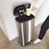 HLS COMMERCIAL 8 Gal. Soft Step Stainless Steel Trash Can with Odor Filter and Removable Plastic Liner