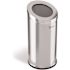 HLS COMMERCIAL 15 Gal. Round Beveled Open Top Stainless Steel Trash Can