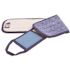 Renown 18 in. Blue Microfiber Flat Mop Pad with Scrubber Flap (3-Pack)
