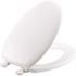 Premier Elongated Closed Front Wood Toilet Seat in White