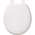 Premier Round Closed Front Wood Toilet Seat in White