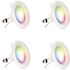 5/6 in. 75-Watt Equiv Smart Wi-Fi RGBW Color Changing Tunable White Integrated LED Retrofit Recessed Light Trim(4-Pack)