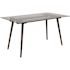Carnegy Avenue 31.5 in. x 55 in. Walnut/Glass Table