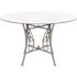 Carnegy Avenue Clear Top/Silver Frame Dining Table