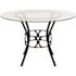 Carnegy Avenue Clear Top/Black Frame Dining Table