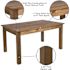 Carnegy Avenue Hercules Rectangular Antique Rustic Solid Pine Farm Dining Table