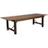 Hercules Series 9 ft. x 40 in. Rustic Solid Pine Folding Dining Table, Rectangular Farmhouse Dining and Event Table