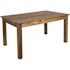 Carnegy Avenue Hercules Rustic Antique Rustic Wood 40 in. Dining Table 4-Leg Seat of 8 Folding Farm Table