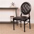 Carnegy Avenue Taupe Vinyl/Silver Frame Resin King Louis Chair