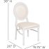 Carnegy Avenue White Vinyl/White Frame Resin King Louis Chair