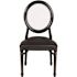 Carnegy Avenue Transparent/Black Frame Resin King Louis Chair