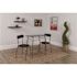 Carnegy Avenue Hercules Series 3-Piece Rectangle Wood Antique Rustic Folding Farm Table Set and 2-Bench Set