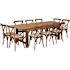Carnegy Avenue 11-Piece Antique Rustic Farm Table Set