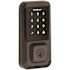 Kwikset HALO Venetian Bronze Single-Cylinder Keypad Electronic Smart Lock Deadbolt featuring SmartKey, Touchscreen and WiFi